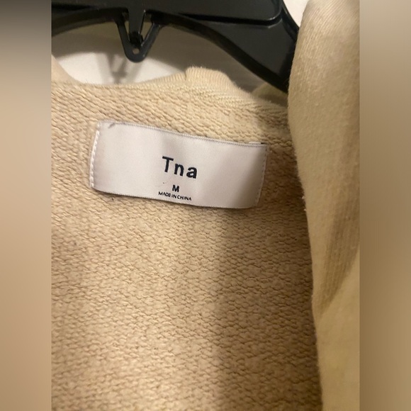 TNA beige zipper hoody - Picture 3 of 4